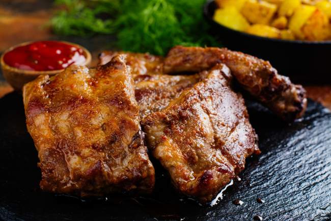 Bôčik pečený v peci