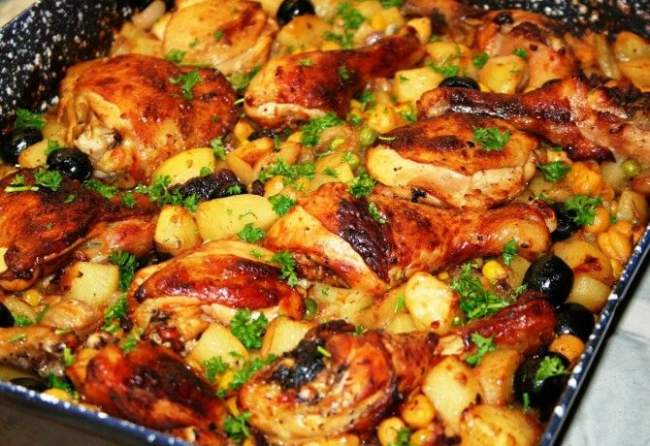 Zapekané kuracie stehná